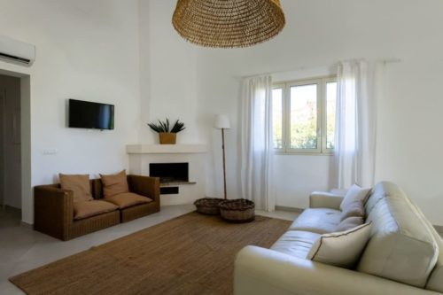 Living con divani e TV